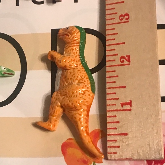 Lot of 3 Vintage Colorful Dinosaur Brooches Lapel Pins New Old Stock - Picture 5 of 14